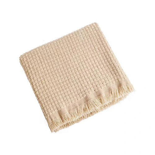 woven waving 100%cotton waffle blanket